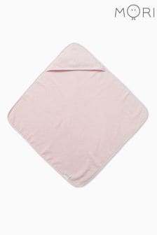 Różowy - Mori Organic Cotton Super Soft Hooded Towel (792265) | 150 zł