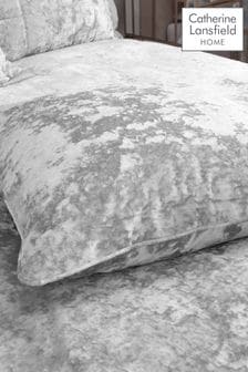 Catherine Lansfield Silver Crushed Velvet Cushion (792823) | €24.50