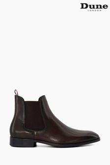 Brown Chrome - Dune London Mandatory Plain Toe Chelsea Boots (793465) | kr2 200