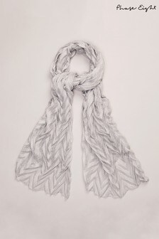 Phase Eight Silver Britinee Pleated Scarf (793622) | 60 €