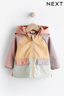 Pastel Colourblock Fleece Lined Zip Rubberised Jacket (794435) | €35 - €37