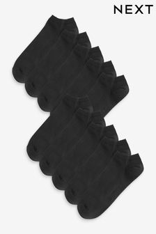 Black - 10 Pack - Trainer Socks (794903) | BGN34
