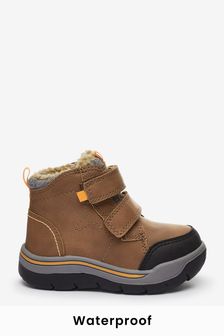 Tan Brown Water Resistant Thermal Thinsulate™ Lined Walking Boots (794957) | €16 - €19