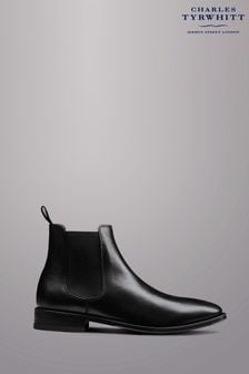 Черный - кожаные ботинки Charles Tyrwhitt Chelsea (795147) | €275