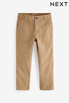 Tan Brown Ripstop Utility Trousers (3-16yrs) (795247) | AED87 - AED111