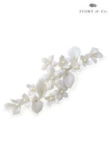 Ivory & Co Silver Snowdrop Pretty Ceramic Floral Clip (795477) | 61 €