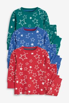 Multi 3 Pack Star Snuggle Pyjamas (9mths-8yrs) (796228) | $52 - $63