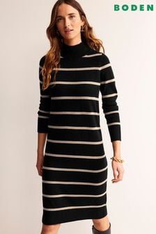 Boden Black Verity Knitted Dress (796338) | kr1,688