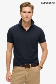 Superdry Eclipse Navy 100% Cotton City Pique Polo Shirt (796464) | $69