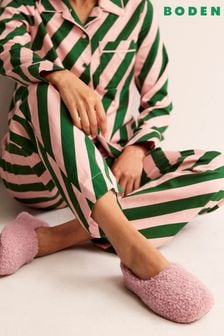 Boden Pink Borg Ballerina Slippers (796687) | 27 €