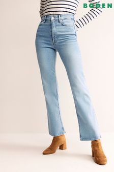 Boden Blue High Rise True Straight Jeans (797287) | $132