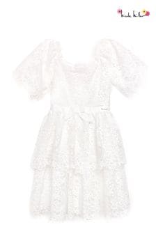Vestido blanco de encaje de guipur de Nicole Miller (798358) | 85 € - 89 €