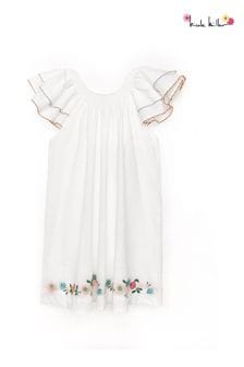 Vestido blanco de algodón de Nicole Miller (798420) | 76 € - 81 €