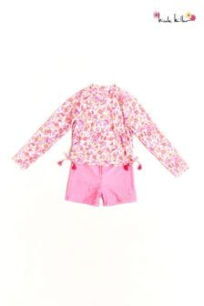Nicole Miller Pink Rash Guard And Shorts Set (798446) | AED177 - AED189