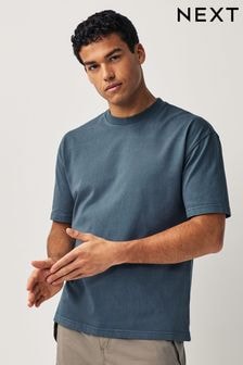 Navy Blue Garment Dye Heavyweight Relaxed T-Shirt (798472) | $28