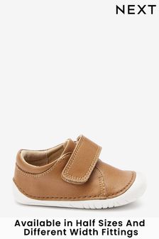 Tan Brown Wide Fit (G) Crawler Shoes (798526) | 90 zł