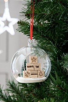 Multi Baby's First Christmas Bauble