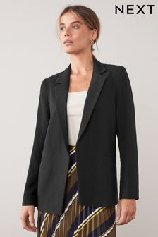 黑色 - 寬鬆柔軟皺紗西裝外套 (798973) | NT$1,300