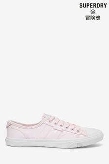 Baskets Superdry rose pâle tige basse