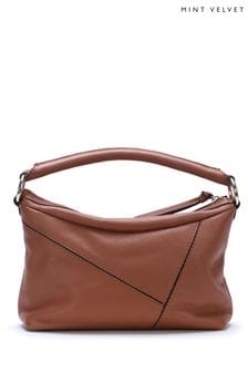 Mint Velvet Brown Harri Tan Leather Bag (799536) | OMR72