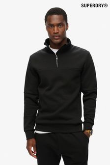 Superdry Black Tech Loose Half Zip Sweat Top (799744) | BGN 187