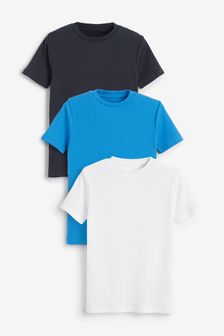 Blue 3 Pack Cotton Rib T-Shirts (1.5-16yrs) (800163) | CHF 13 - CHF 17