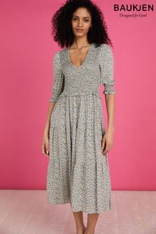 Baukjen Florence Kleid aus Lenzing™ Ecovero™, Grün (800348) | 137 €