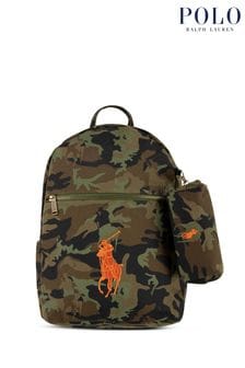 Polo Ralph Lauren Green Camo Backpack And Pencilcase Set (800424) | kr1,233