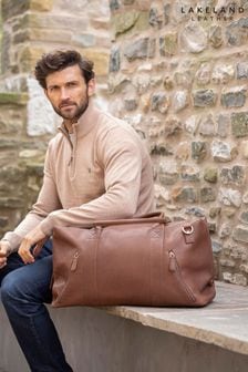 Lakeland Leather Discoverer Large Leather Brown Holdall (801113) | $305