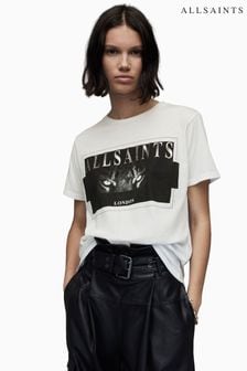 AllSaints White Axyl Grace T-Shirt (801198) | $78