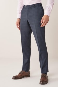 Navy Blue Slim Fit Suit: Trousers (802402) | 17 €