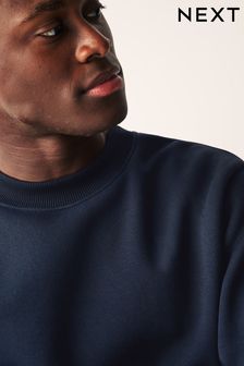 Navy Blue Regular Fit Crew Sweatshirt (802442) | $45