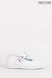 Trotters London White Nantucket Canvas Shoes (802474) | OMR13 - OMR18