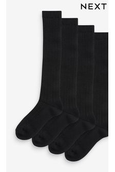 Black Knee High Pelerine Socks 2 Pack (803124) | €6