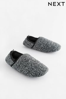 Black Padded Closed Back Slippers (803317) | €9