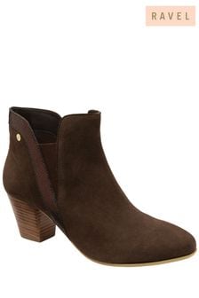 Ravel Brown Suede Leather Ankle Boots (803446) | 146 €