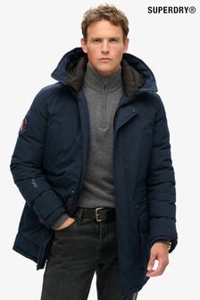 Superdry Eclipse Navy City Padded Parka Jacket (803715) | €228