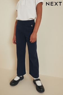 Cotton Rich Jersey Stretch Pull-On Boot Cut Trousers (3-16yrs)