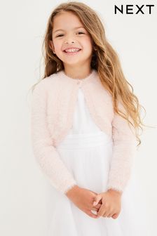 Pink Sparkle Fluffy Shrug Cardigan (12mths-16yrs) (804109) | TRY 487 - TRY 622