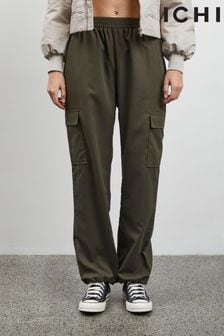 ICHI Green Cargo Trousers (804486) | €31