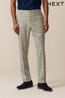 Neutral Slim Fit Check Smart Trousers (804869) | €26