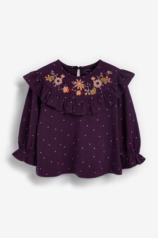 Top avec col brodé (3 mois - 7 ans)