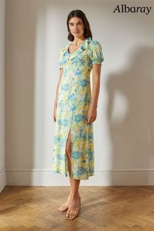 Бежевая чайная платье с цветочным принтом Albaray Lucy (805678) | €62