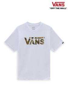 Белый - Классическая футболка для мальчиков с логотипом Vans (806285) | €32