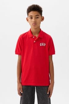 Rot - Gap Kurzärmeliges Polo-Shirt mit Logo (4-13yrs) (806375) | 19 €