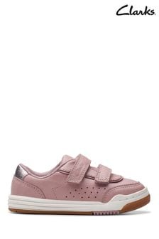 Clarks Pink Dusty Urban Solo Toddler Trainers (806519) | €58