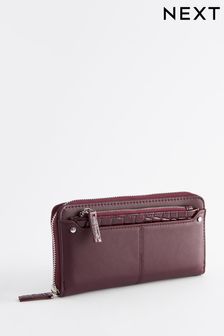 Wine Red Large Purse With Pull-Out Zip Coin Purse (806532) | KRW34,900