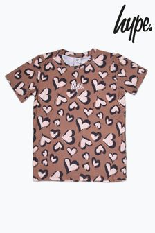 Hype. Kids Pink Chrome Heart T-Shirt (806872) | $40