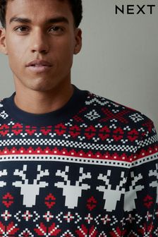 Red/Black - Crew Sweatshirt - Christmas Sweatshirt (807035) | DKK320