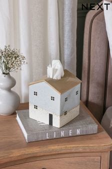 Natural Ceramic House Tissue Box (807108) | $29